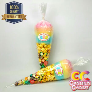 Suikerspin Popcorn Puntzak Cash en Candy