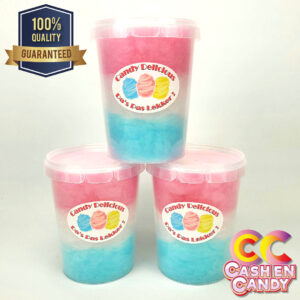 Suikerspin 05 Liter Roze Wit Blauw Cash en Candy