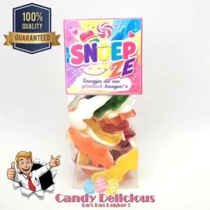 Haribo Gekleurde Krokodillen100gr Snoepze